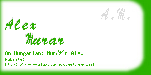 alex murar business card